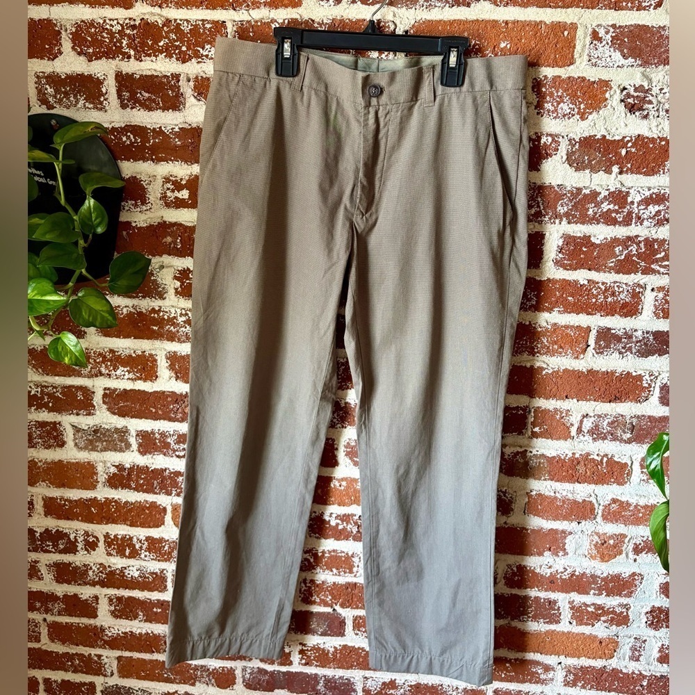 H&M men’s brown straight leg trousers